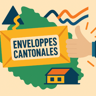 Dessin d'une enveloppe sur laquelle est écrit "enveloppes cantonales"