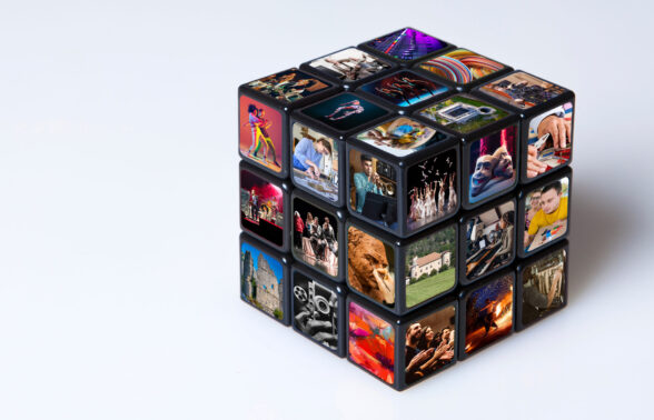 Rubik's Cube représentant les différentes facettes de la culture