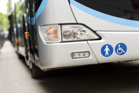 Bus accessible aux personnes en situation de handicap